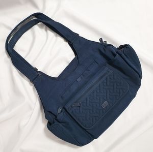 Lug Romper Shoulder/Hobo Bag in Navy Blue